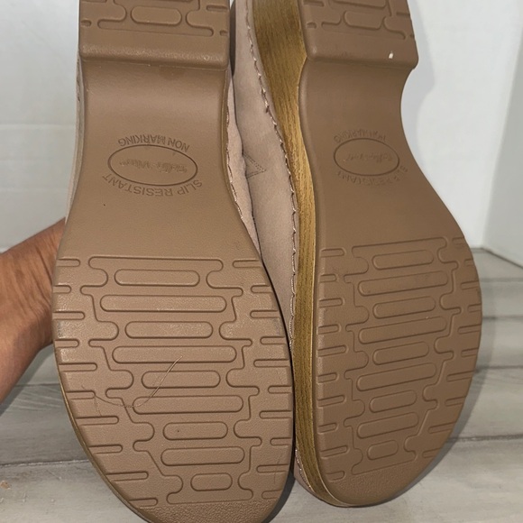 Bella Vita Beige Suede Slip-On Clogs - Picture 6 of 8